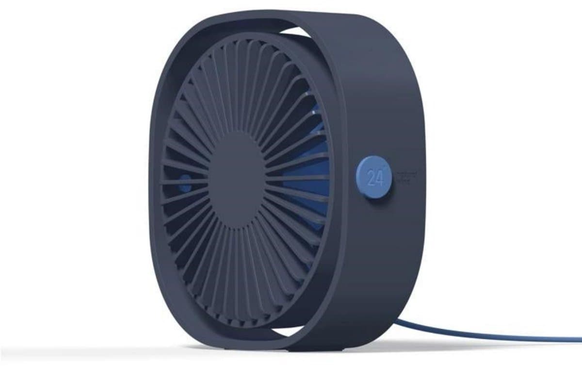 GELLDG Tafelventilator USB Ventilateur - Draagbare Mini Ventilator - 3 Snelheden Verstelbaar - Stil - 120cm Kabel - Geschikt voor Thuis en Kantoor - Kunststof - Afmetingen 12,3x5cm — afbeelding 1