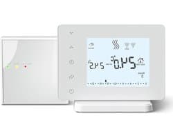 Slimme Thermostaat - Verwarming Regelaar - Comfort Verwarmen - App Bediening - 13 cm - Wit