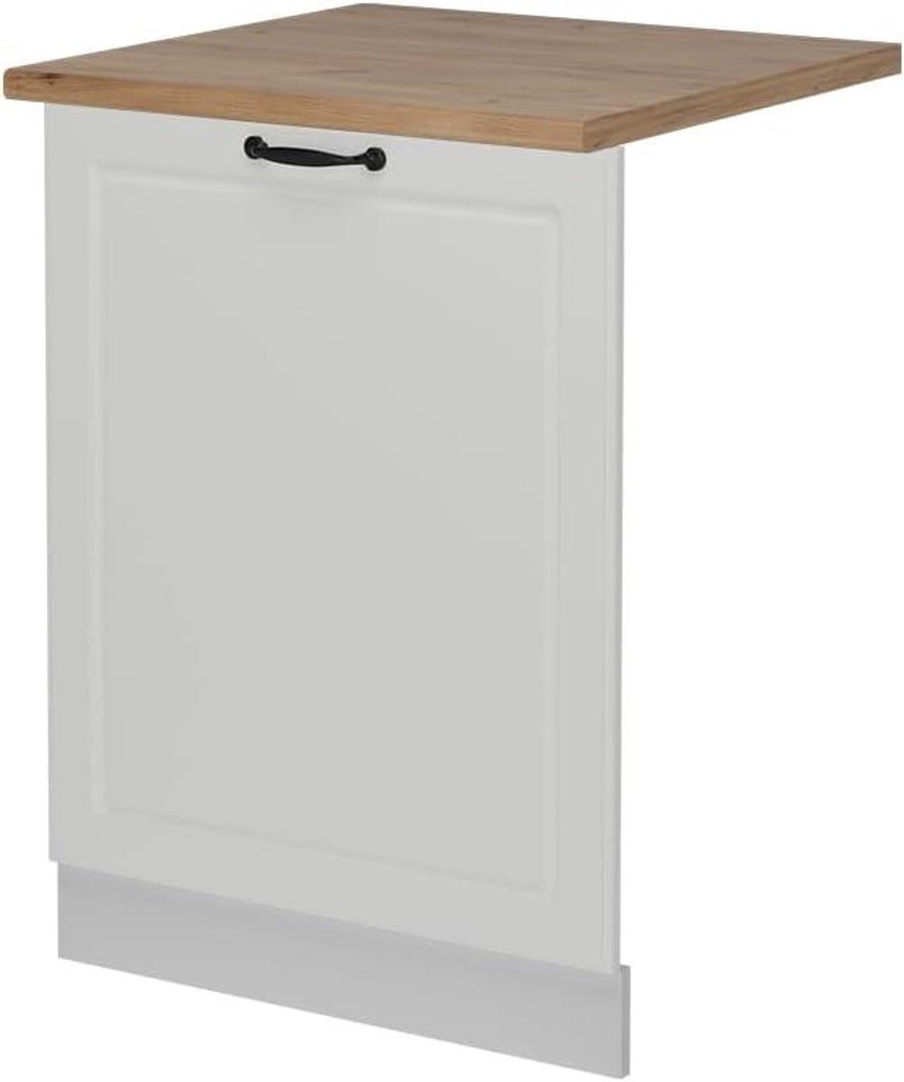 Vaatwasserfrontpaneel - Paneel vaatwasser Keukenfront - Keuken Integratie - Volledig Geïntegreerd - 60 cm - Wit Landhuis — afbeelding 1