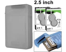 2,5 inch HDD Store Tank, ondersteunt 2x 2,5 inch IDE / SATA HDD (grijs)