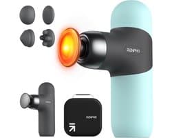 Draagbaar Mini Massagepistool met Warmtefunctie voor Spiermassage - Reisformaat met Siliconen Hoezen