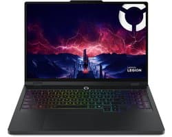 Lenovo Legion Pro 5 16ADR10 AMD Ryzen™ 9 8940HX Laptop 40,6 cm (16") WQXGA 32 GB DDR5-SDRAM 1 TB SSD NVIDIA GeForce RTX 5070 Wi-Fi 6 (802.11ax) Windows 11 Home Engels Zwart