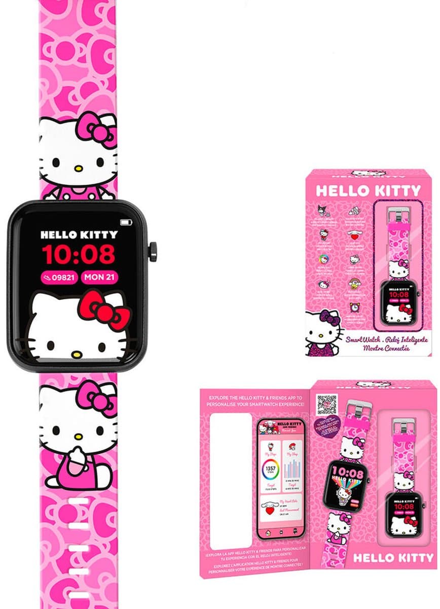 Hello Kitty Smartwatch voor Kinderen – Met App – Touchscreen Horloge – Games, Camera — afbeelding 1