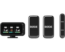 RØDE Wireless Micro Camera Kit – Ultra‑Compact Draadloze Microfoonset met 2 Zenders, Camera‑Receiver & Accessoires