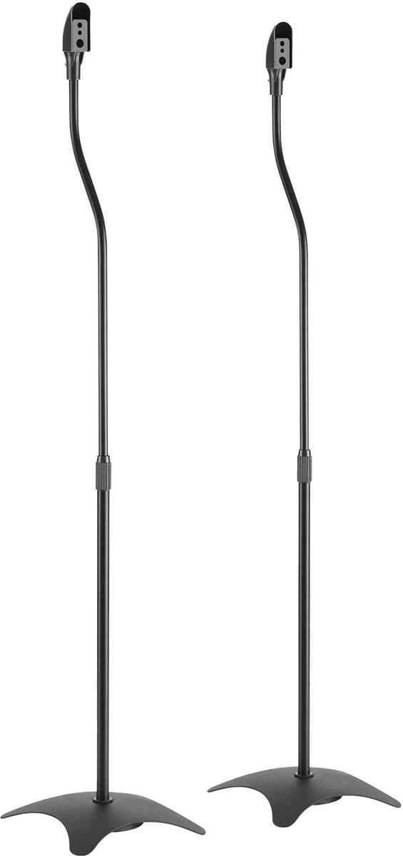 Luidspreker standaard universeel - Audizio HTS10 - Hoogte verstelbaar - Set van 2 - Zwart — afbeelding 1