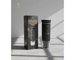 Nova Loom - Draagbaar Espressomachine Pro voor auto, thuis en camping - Multifunctionele 3-in-1 draagbare elektrische reiskoffieapparaat - Capsule, cups en Poeder - Zwart - draadloos - makkelijk oplaadbaar