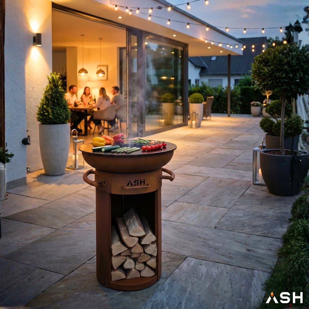 Plancha BBQ – ASH - Ember - Plancha barbecue met grillring – Vuurschaal & Plancha bakken — afbeelding 1