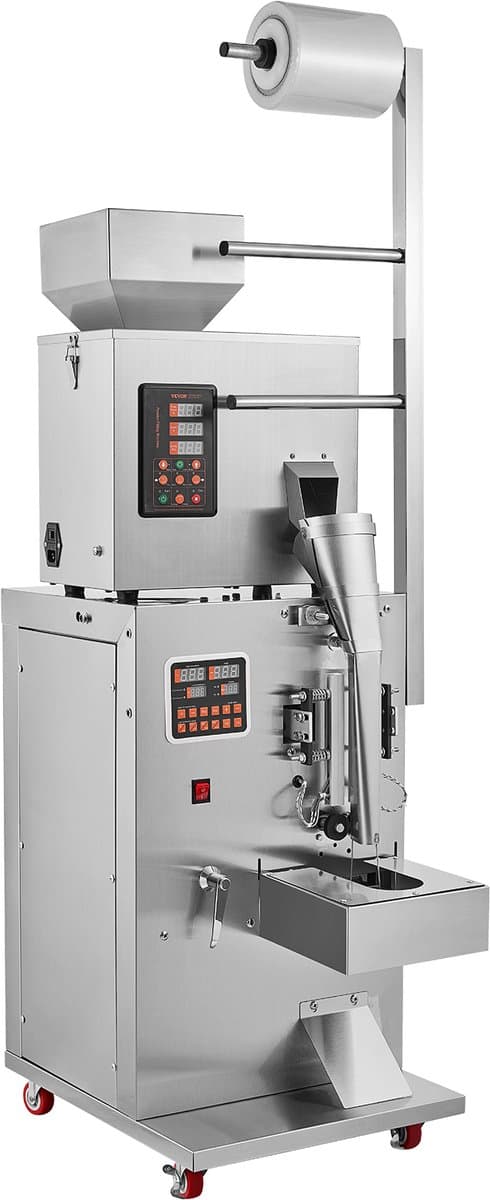 VEVOR Automatische Deeltjes Verpakkingsmachine,1-100g, Multifunctionele Zakje Poeder Zakje Weging Het Vullen Verpakkingsmachine, Poeder Vulmachine voor Thee Zaden Korrels Meel Bonen Glitter — afbeelding 1