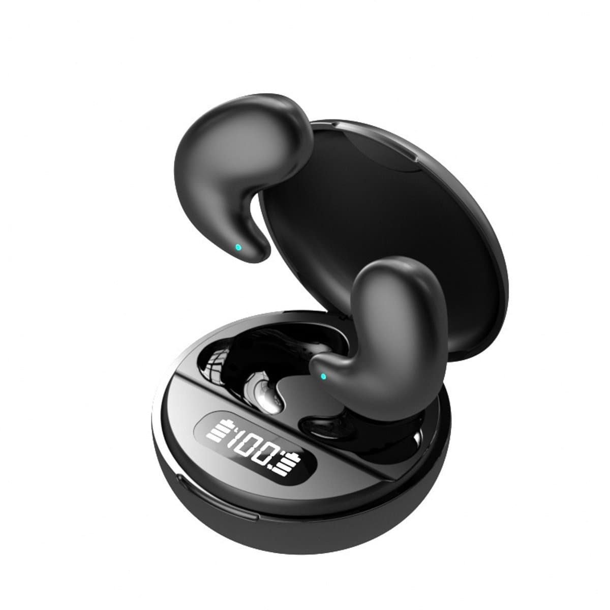 De Beste Gadgets Invisible Sleep Earbuds – Draadloze Bluetooth 5.4 Slaap Oordopjes | Kleine oordopjes | Kleine Oortjes | Comfortabel, Geluidsisolerend & Onzichtbaar | Ideaal voor Zijslapers – 24 Uur Speeltijd - Zwart — afbeelding 1