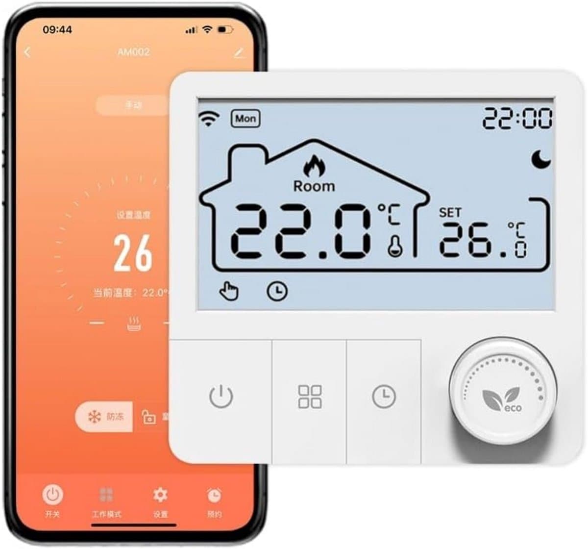 Slimme WiFi Boiler Thermostaat met App en Spraakbediening — afbeelding 1