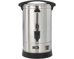 HCB® - Professionele Horeca Percolator - 18,2 liter - 120 kopjes - 230V - RVS / INOX Perculator - Elektrisch koffiezetapparaat - Volautomatische koffiemachine - 36x36.5x57.5 cm (DxBxH) - 3.40 kg - 1348
