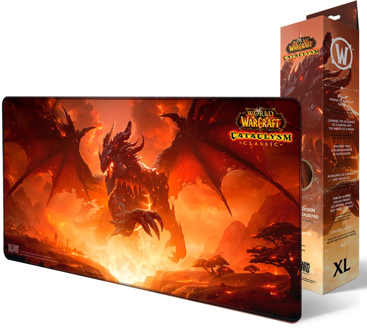 Blizzard - WoW - World of Warcraft Classic - Gaming Muismat XL - Azeroth - Cataclysm Deathwing — afbeelding 1