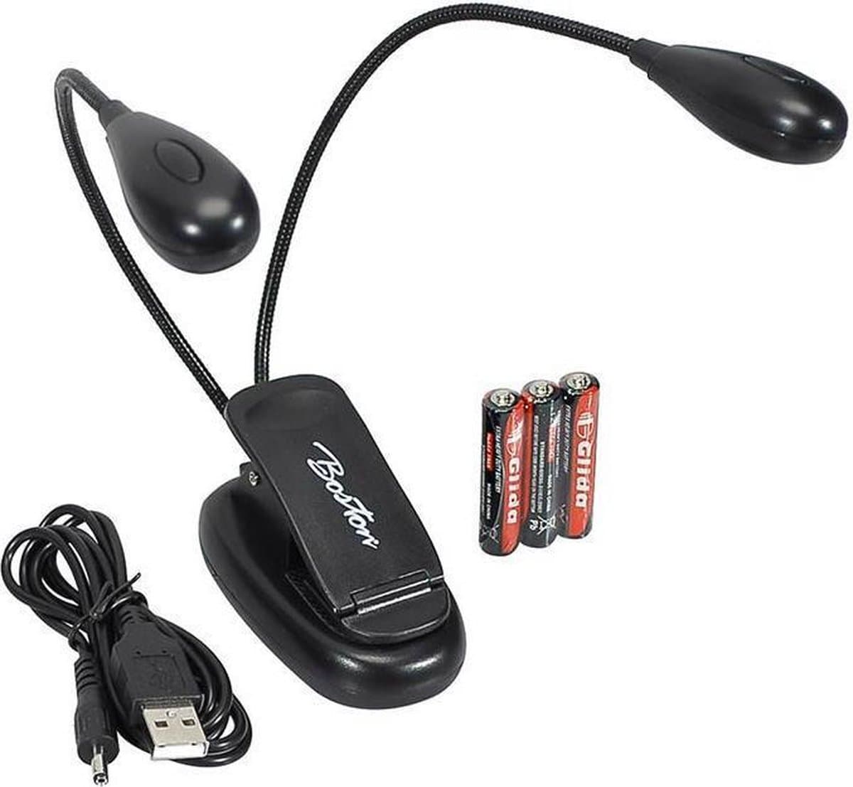 Leeslamp, boeklamp, orkest lessenaar LED lamp met 3 AAA batterijen — afbeelding 1