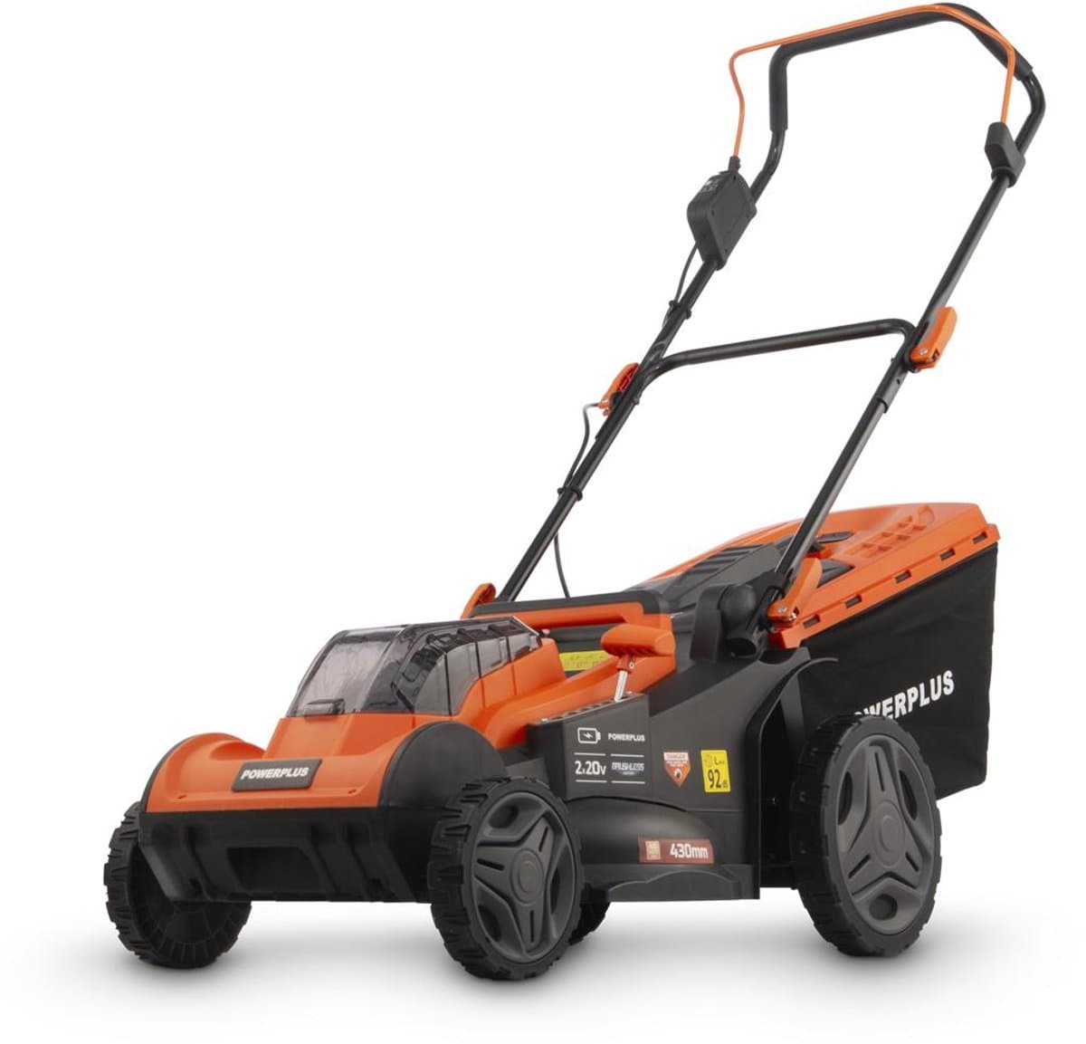 Powerplus Dual Power accu grasmaaier POWDPG75611 - 40 V, 430 mm Ø grasmachine, met grasopvangsysteem en achteruitworp — afbeelding 1