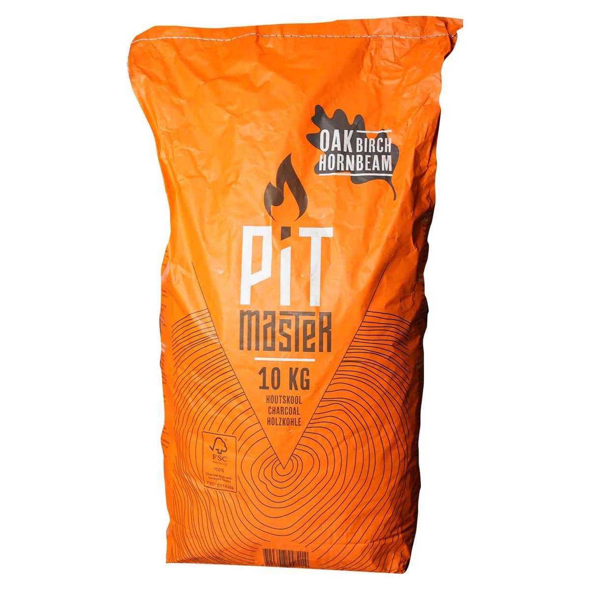 Pitmaster Oak Birch Hornbeam Houtskool 10 kg — afbeelding 1