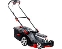 Accugrasmaaier 38 cm maaibreedte - Centrale maaihoogteverstelling 20-75 mm, 45L opvangbak, kunststof behuizing, zonder accu