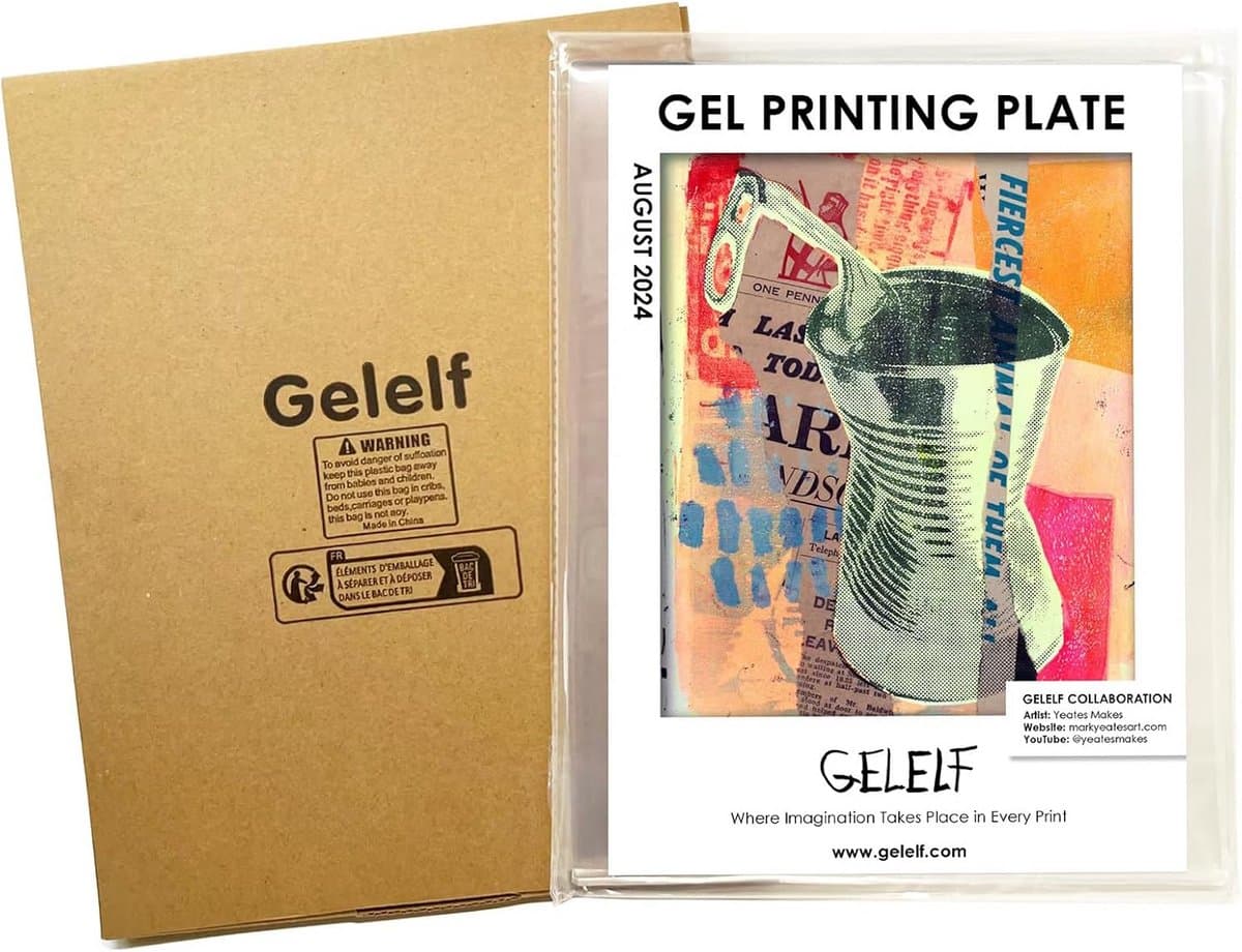 Flexibele Gel Drukplaat A5 voor Monoprinting en Prentkunst — afbeelding 1