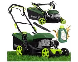 Gardlov Krachtige benzine grasmaaier met 50 liter opvangbak en 8 maaihoogtes en 40,6 cm maaibreedte