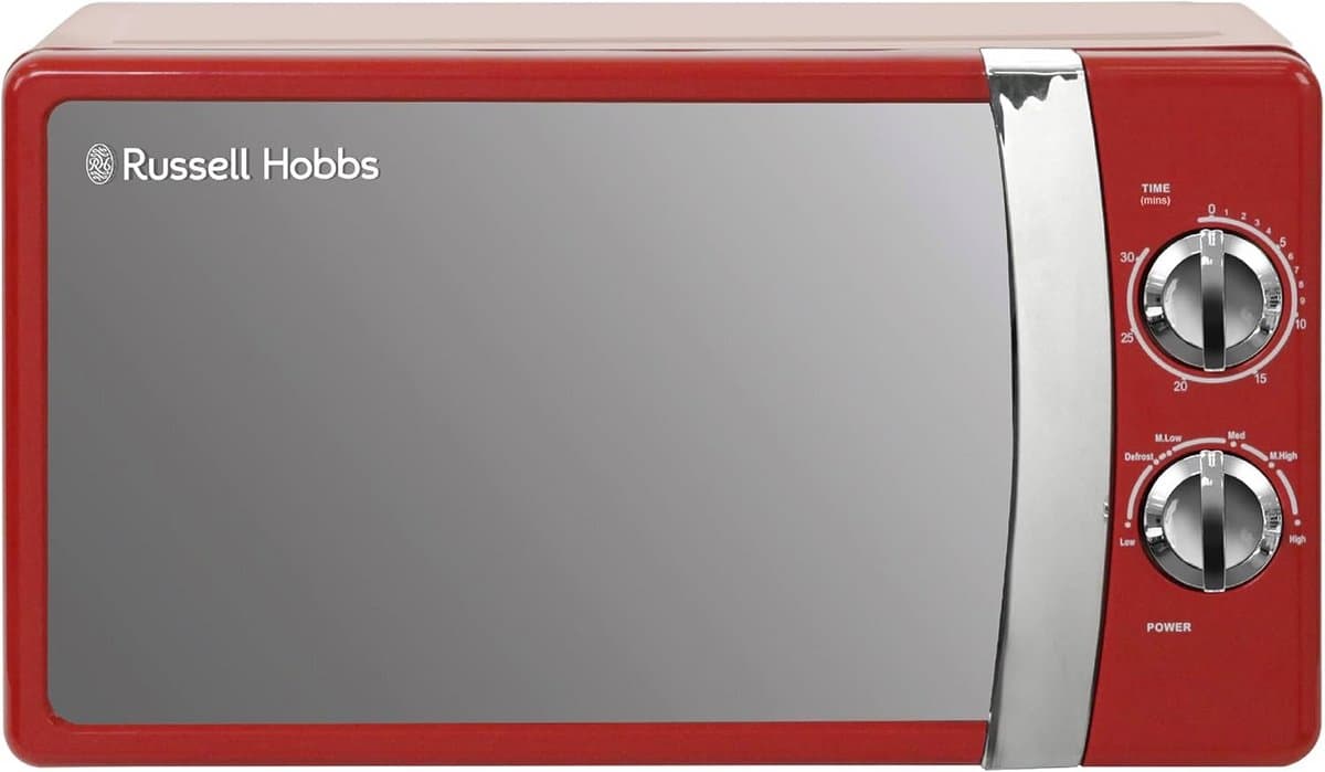 Compacte Magnetron met 5 Vermogensstanden en Ontdooifunctie 17L Rood — afbeelding 1
