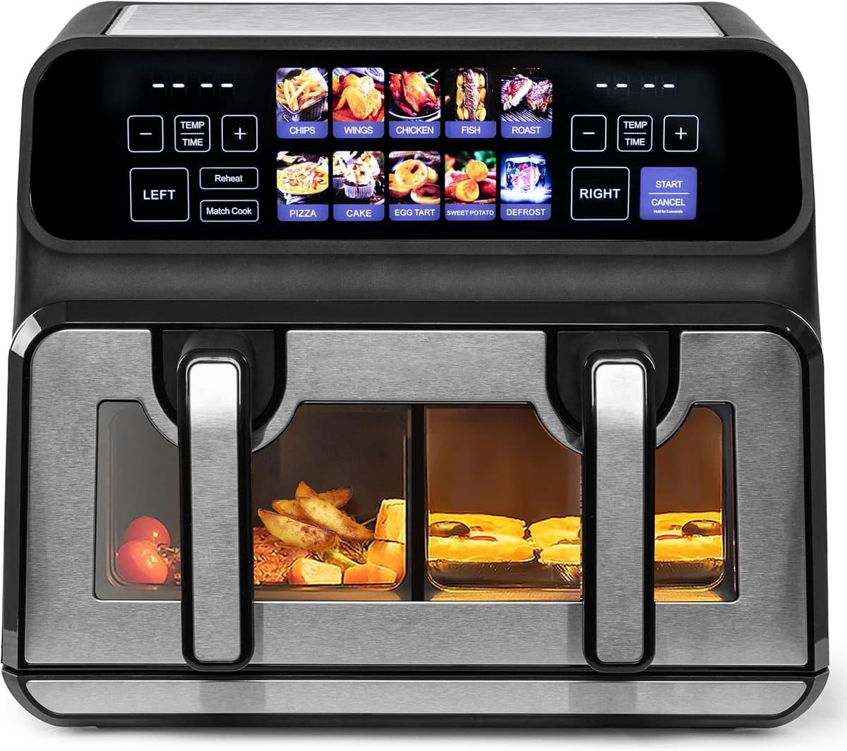 Dubbele Heteluchtfriteuse met Groot Volume en Touchdisplay — afbeelding 1