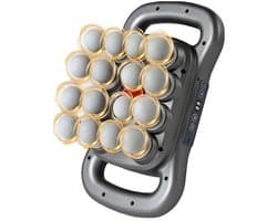 Massagepistool - Massageapparaten - 16-koppige Diepe Weefsel Massager - Zwart 1800mAh & 9 Modi + 9 Intensiteitsniveaus - Met Rood Licht Therapie - Voor Thuis en Fitness