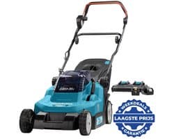 Makita DLM382PT2 Accu Grasmaaier 38cm - incl. accu en lader - 2x18V 5.0Ah