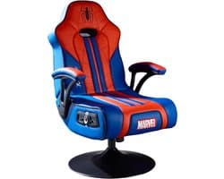 Gamestoel - Spiderman Elite - 2.1 audio - 2 speakers - subwoofer - trilfunctie (X Rocker)