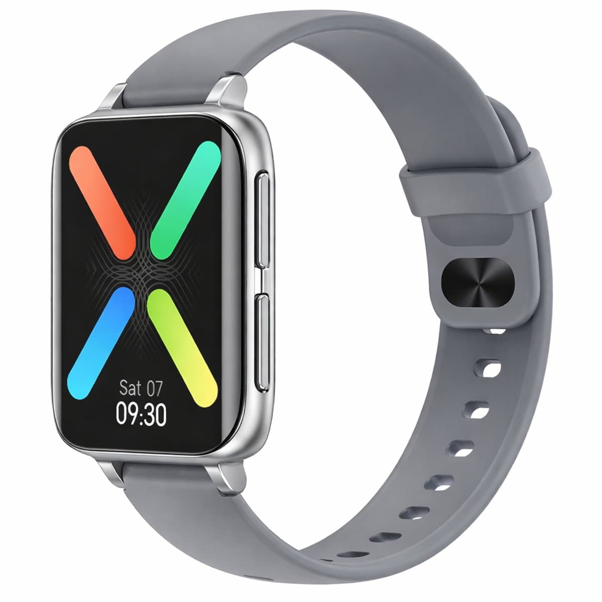 DrPhone CurvX - 3D Pixel Scherm - Smartwatch 44mm - 1.78 Inch 420*485 - ECG Fitness Tracker Hartslag - Grijs — afbeelding 1