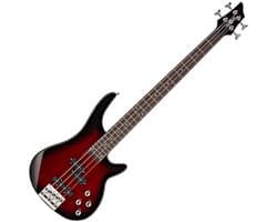 Chicago Basgitaar van Gear4music, Trans Red Burst