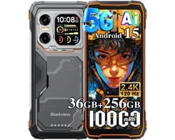 Blackview XPLORE X1 - Robuuste Smartphone - 5G - 36GB RAM - 256GB ROM - 108MP Camera - 6.78 inch 120Hz - 10000mAh - Robuuste Telefoon - Android 15 - NFC - GPS - Oranje