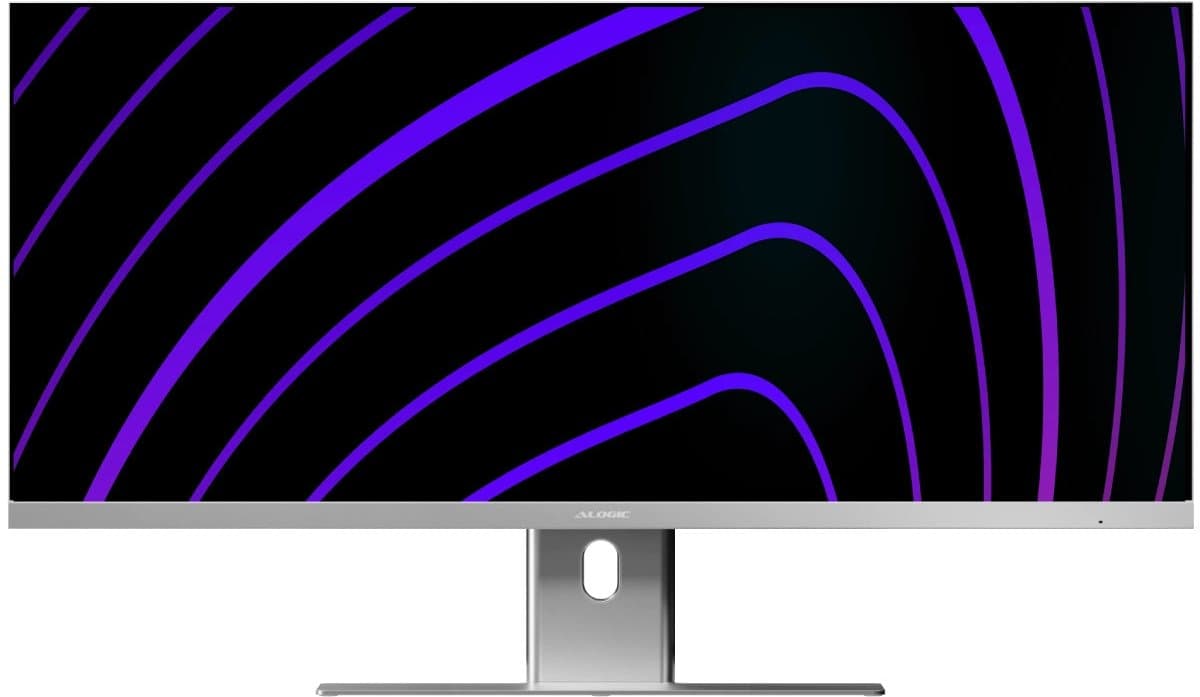 Alogic Edge 34 Ultrawide Monitor (WQHD) – Resolutie 3440 x 1440 (UWQHD) – Pixeldichtheid 110 PPI – USB-C Host Verbinding (90W Opladen en Data, DP Alt Mode voor Video) - Grijs — afbeelding 1