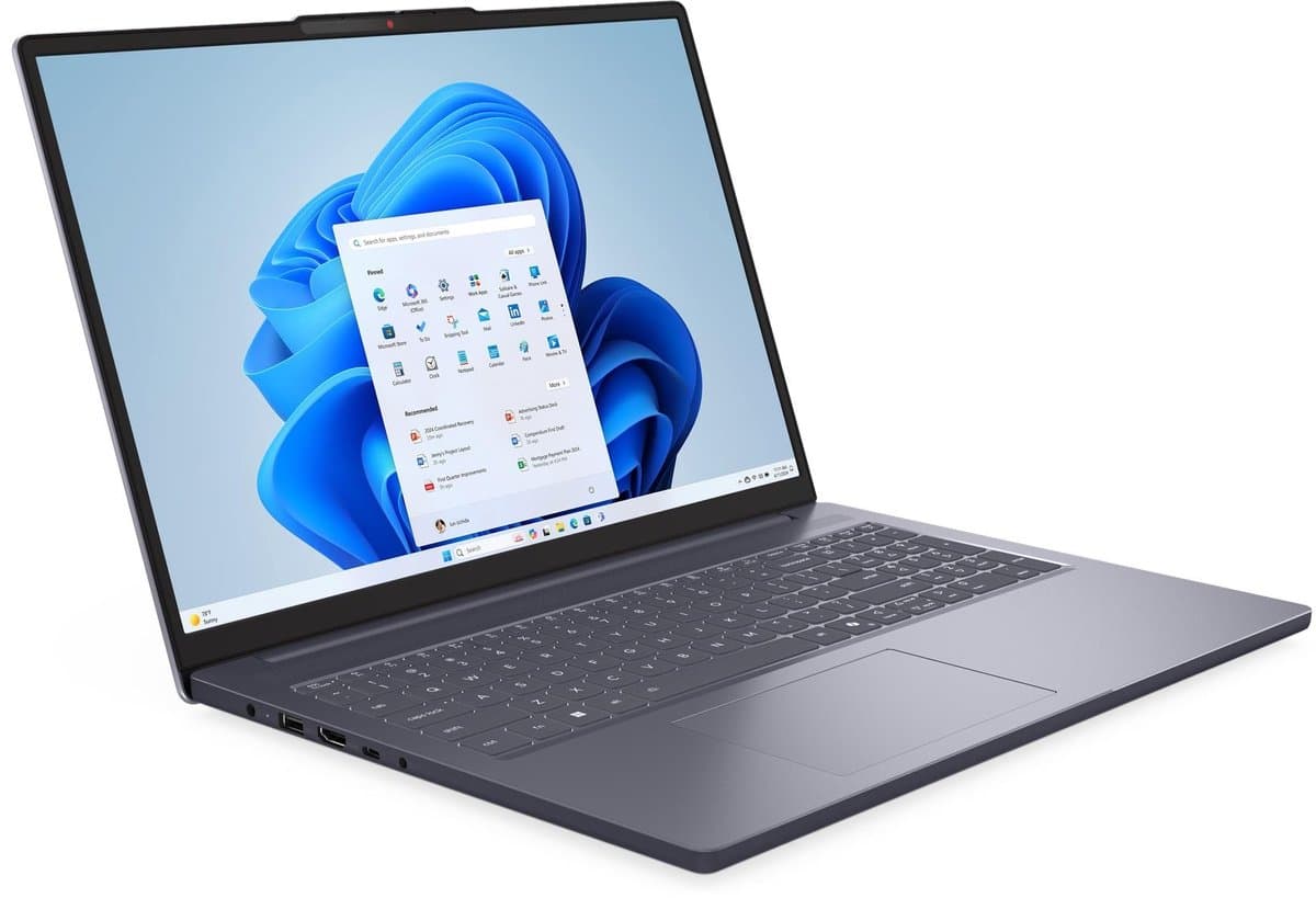 Lenovo IdeaPad Slim 3 16IRH10R Intel Core 5 210H Laptop 40,6 cm (16") WUXGA 16 GB DDR5-SDRAM 512 GB SSD Wi-Fi 7 (802.11be) Windows 11 Home Engels Grijs — afbeelding 1