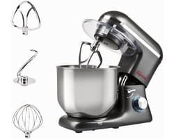 Kneedmachine 8L - meerdere accessoires, 1800W, ideaal voor deeg en meer