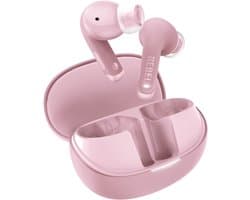 Fresh 'n Rebel Twins Fuse 2 - Draadloze oordopjes - Noise Cancelling oortjes met 36 uur speeltijd - Met Microfoon en App - Pastel Pink