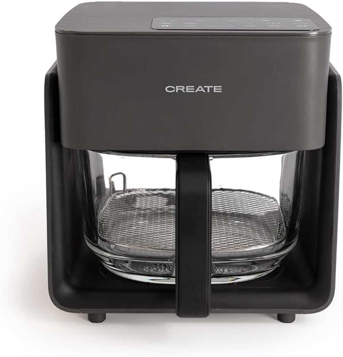 Heteluchtfriteuse Glas 4.2L Zwart voor Gezond Frituren 1300W — afbeelding 1