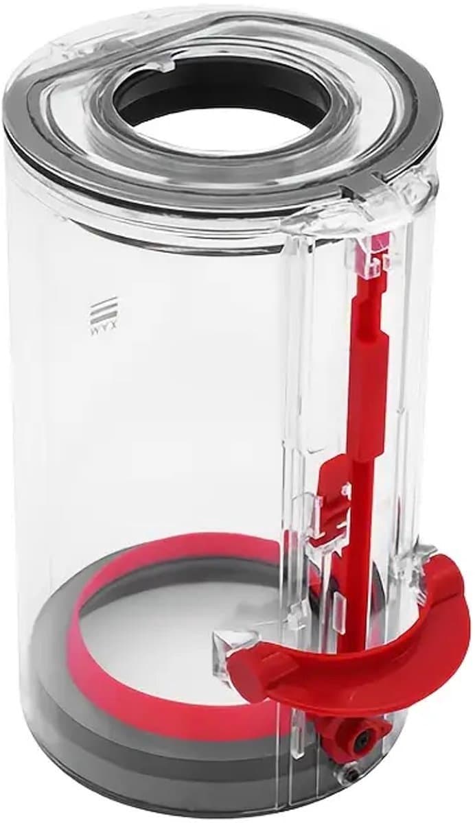 Stofreservoir geschikt voor Dyson V10-Serie - Geschikt voor SV12 Modellen - Inclusief Rode Afdichtingsring & Handvat - Transparante Stofcontainer — afbeelding 1