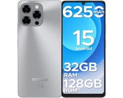 DOOGEE Note 58 4G- Smartphone - 32 GB RAM + 128 GB ROM (2TB/TF) - Android 15 - 6250 mAh - 6,75 Inth 90 Hz - AI-camera 16 MP - Face ID - NFC - GPS - Natuurlijk