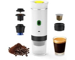 Nexvo®Draagbare Koffiemachine - Blender To Go - Draagbare Blender - Wit - 27cm x 9cm x 9cm