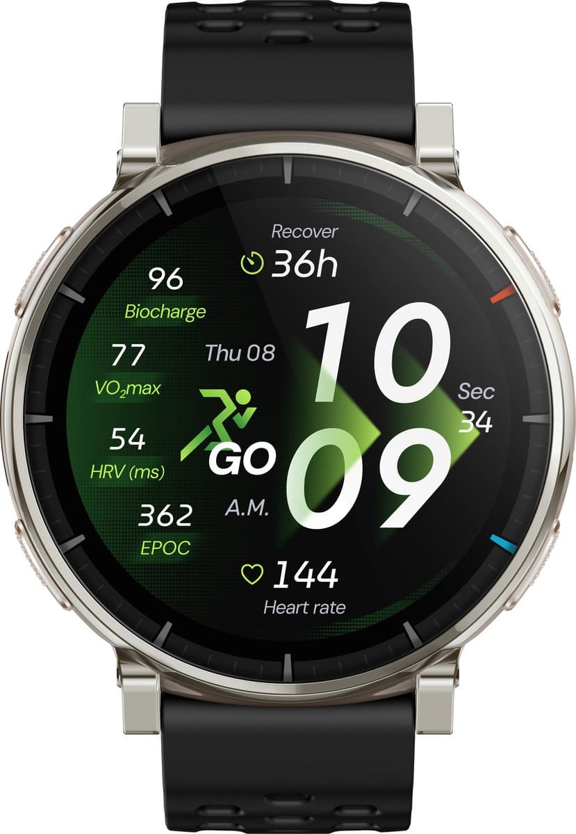 Amazfit Active 3 Premium Apex Silver (Zilver Zwart) — afbeelding 1