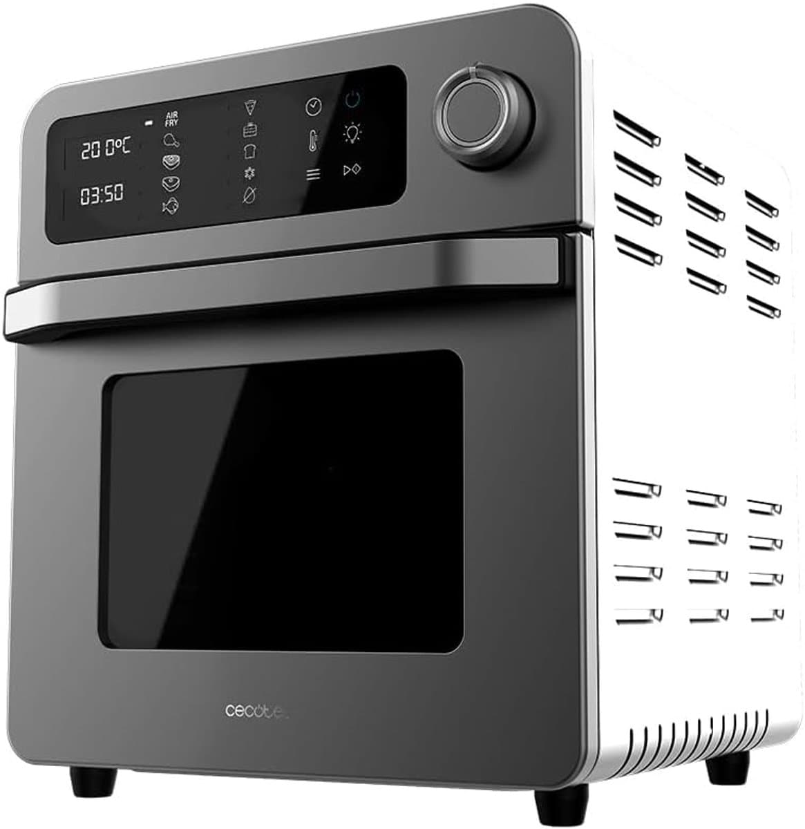 Heteluchtoven Frituur - Keukenapparaat Multifunctioneel - Gezond Koken - Touchscreen Display - 15 Liter Capaciteit - Grijs — afbeelding 1