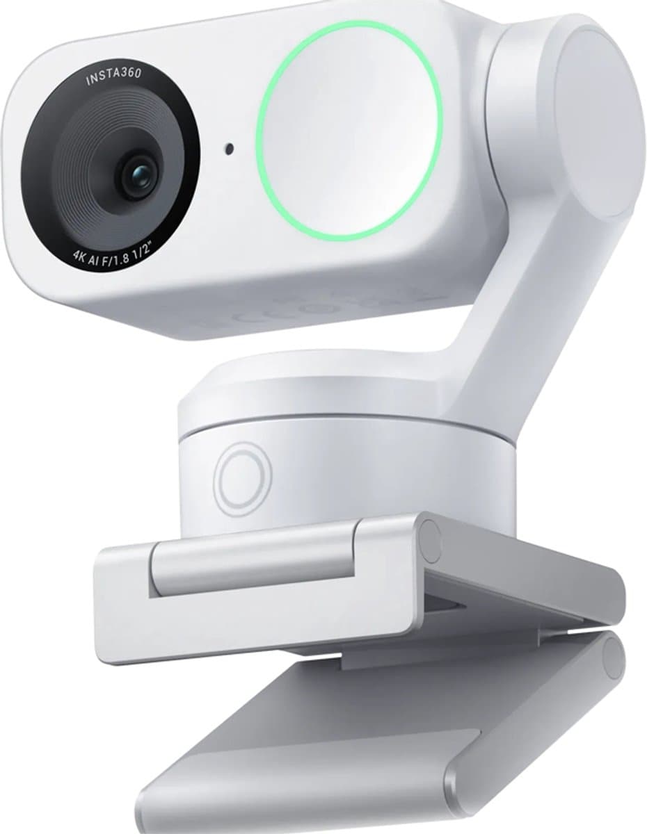 Insta360 – Link 2 - 4K Webcam - Arctic White - AI Tracking — afbeelding 1