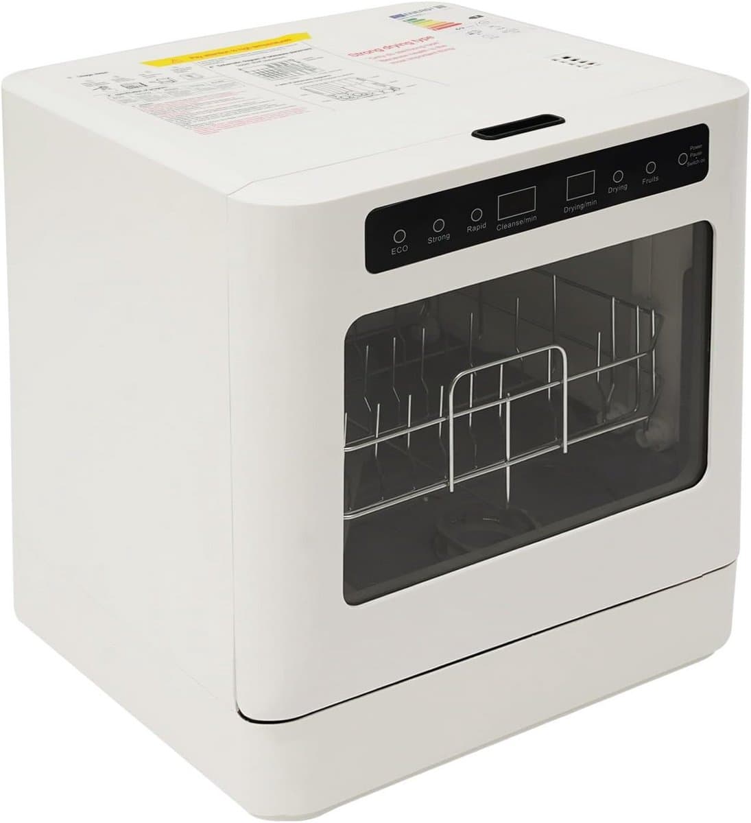 Compacte Tafelvaatwasser voor 4-6 Borden met 4 Programma's en LED-Display — afbeelding 1
