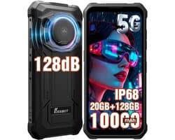 FOSSiBOT F110 Pro Robuuste Smartphone 5G - 20GB RAM - 128GB ROM - 10000 mAh - 6,745 inch HD+ IPS Scherm - IP68 IP69K Outdoor Telefoon - Android 15 - GPS,NFC,Face ID,OTG - Zwart