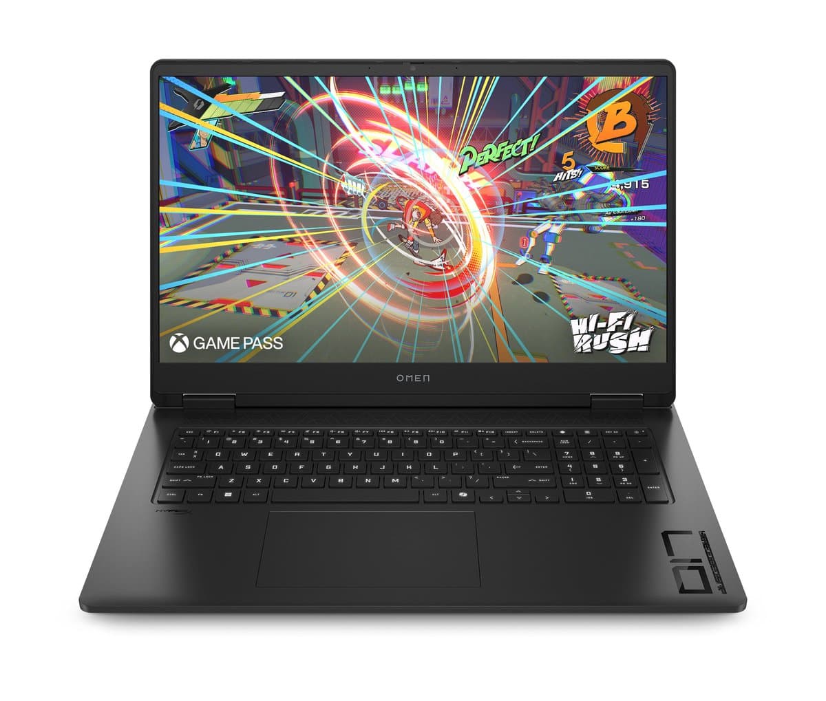 HP OMEN Gaming 17-db1630nd Copilot+ PC AMD Ryzen AI 7 350 Laptop 43,9 cm (17.3") Full HD 16 GB DDR5-SDRAM 1 TB SSD NVIDIA GeForce RTX 5060 Wi-Fi 6E (802.11ax) Windows 11 Home Zwart — afbeelding 1