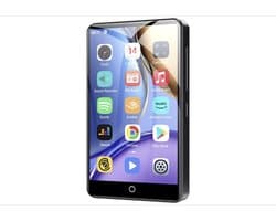 MP4-speler met Bluetooth en WiFi 80GB, MP3- en MP4-muziekspeler, 4 Inch 1080P touchscreen-videospeler, draagbare Android Spotify-speler met Play Store-app (Zwart)