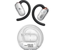 soundcore V40i by Anker - Open-ear hoofdtelefoon - Kristalhelder ontwerp - 4 verstelbare standen voor een goede pasvorm in elk oor - 2x diepere bas - IP55 - 21 uur afspeeltijd - Duidelijke AI-gesprekken - Bluetooth 5.4 - App-bediening