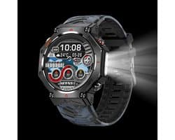 WizBay Premium Select® Smartwatch 1.39 AMOLED - CHATGPT Voice Assist - Bellen - GPS - Altitude Luchtdruk Meter - Kompas - Hart Monitor - O2 Bloeddrukmeter - Multi Sport Modi - Slaap - Message - Smartwatches - Zwarte Case - Zwarte TPU Band