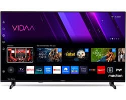 MEDION 100.3 cm 40" HD TV Smart TV HDR VIDA Store Prime Video Disney+ DAZN HbbTV PVR Bluetooth HD+, MD840101