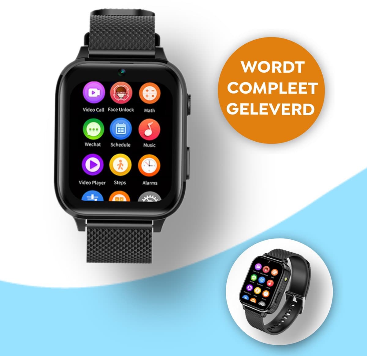 Wiesba WB5 - smartwatch kinderen - gps horloge kind - kinderhorloge bellen - gps tracker kinderhorloge - kinderhorloge met gps - kinderhorloge — afbeelding 1