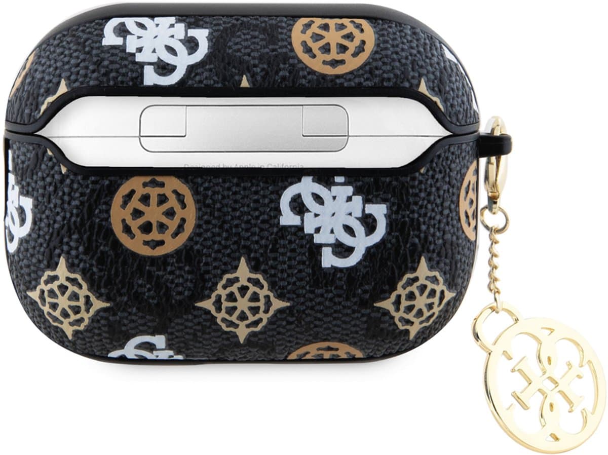 Guess Airpods Pro 2 Case Peony on 4G - Zwart — afbeelding 1
